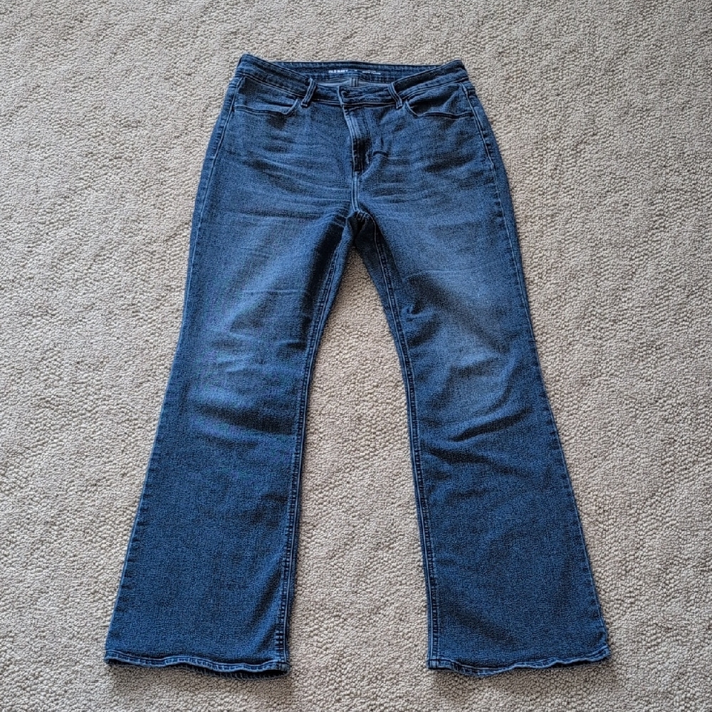 Women's Old Navy High-Rise WOW Flare Jeans - Blue